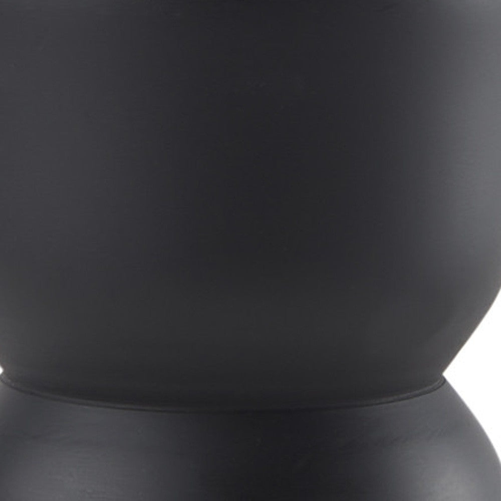 8" Black Metal Tabletop Taper Candle Holder