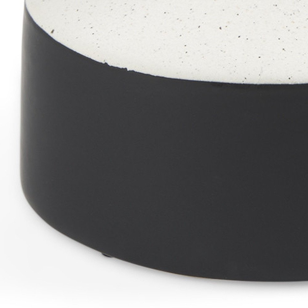 10" Black And White Ceramic Jug Vase