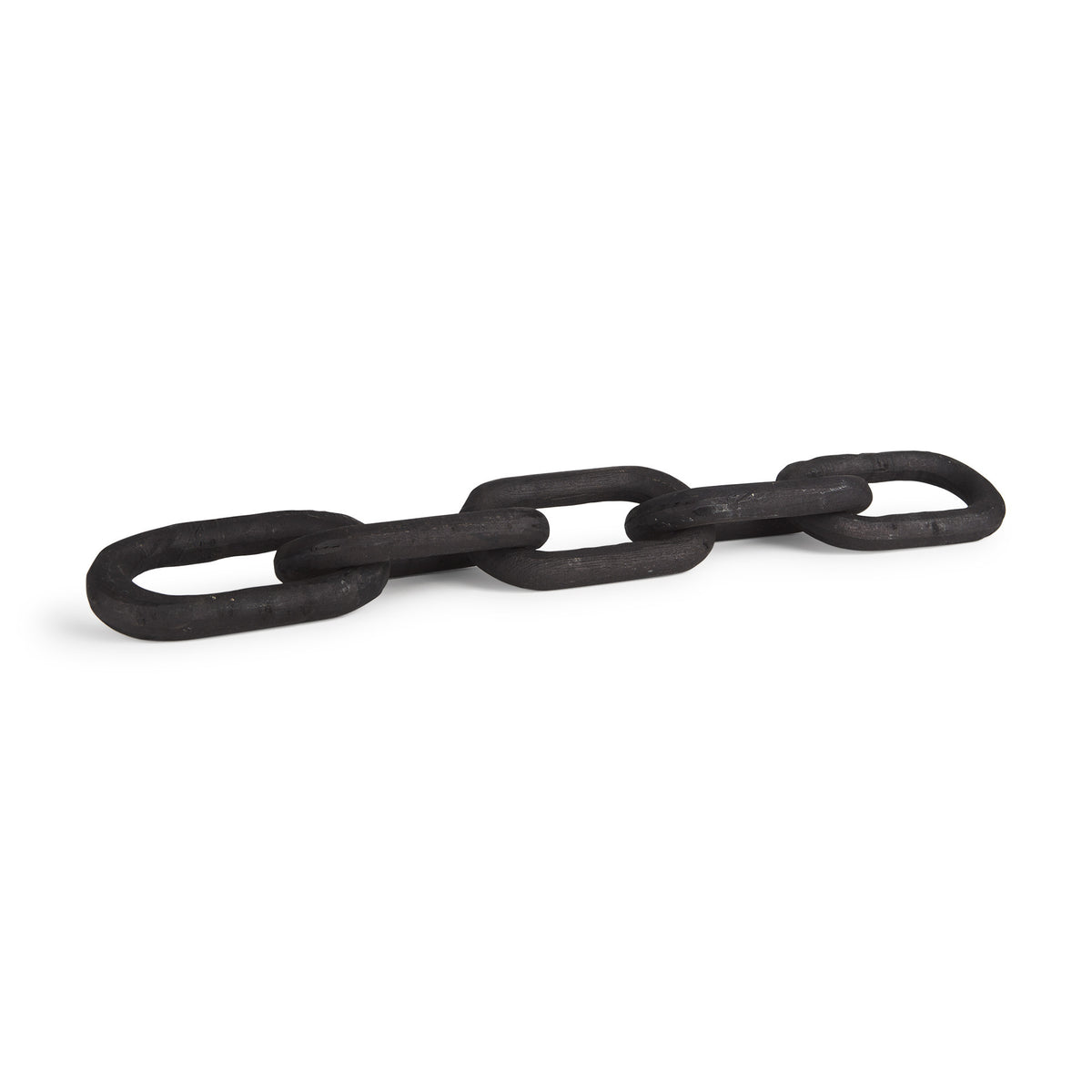 5" Black Solid Wood Tabletop Sculpture