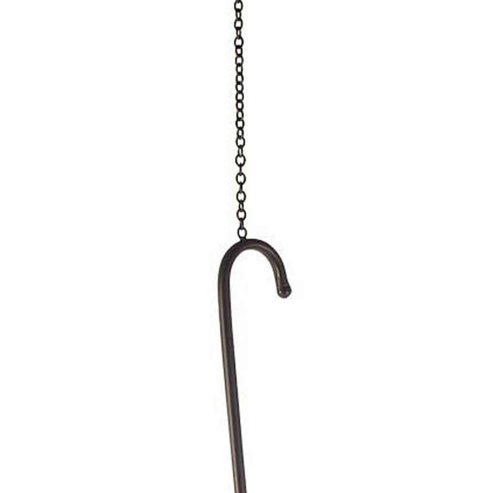 39" Black Woven Metal Lantern Candle Holder