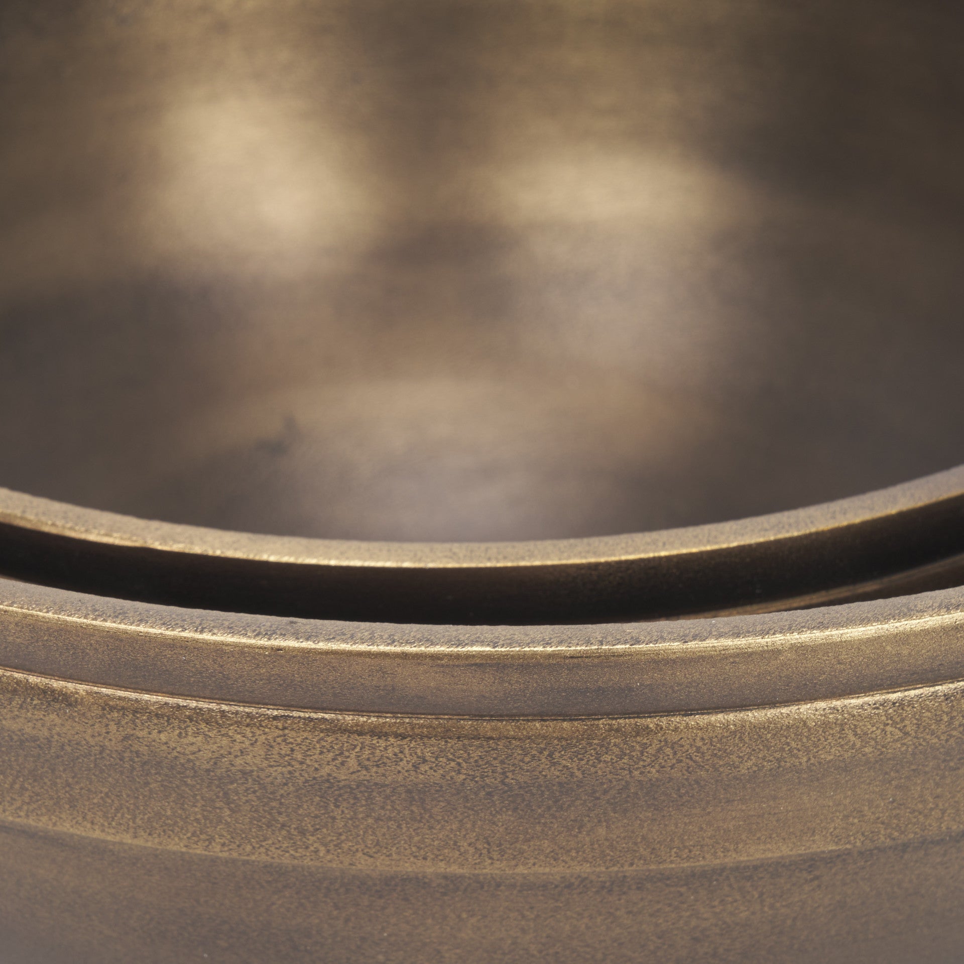 11" Brass Metal Round Centerpiece Bowl