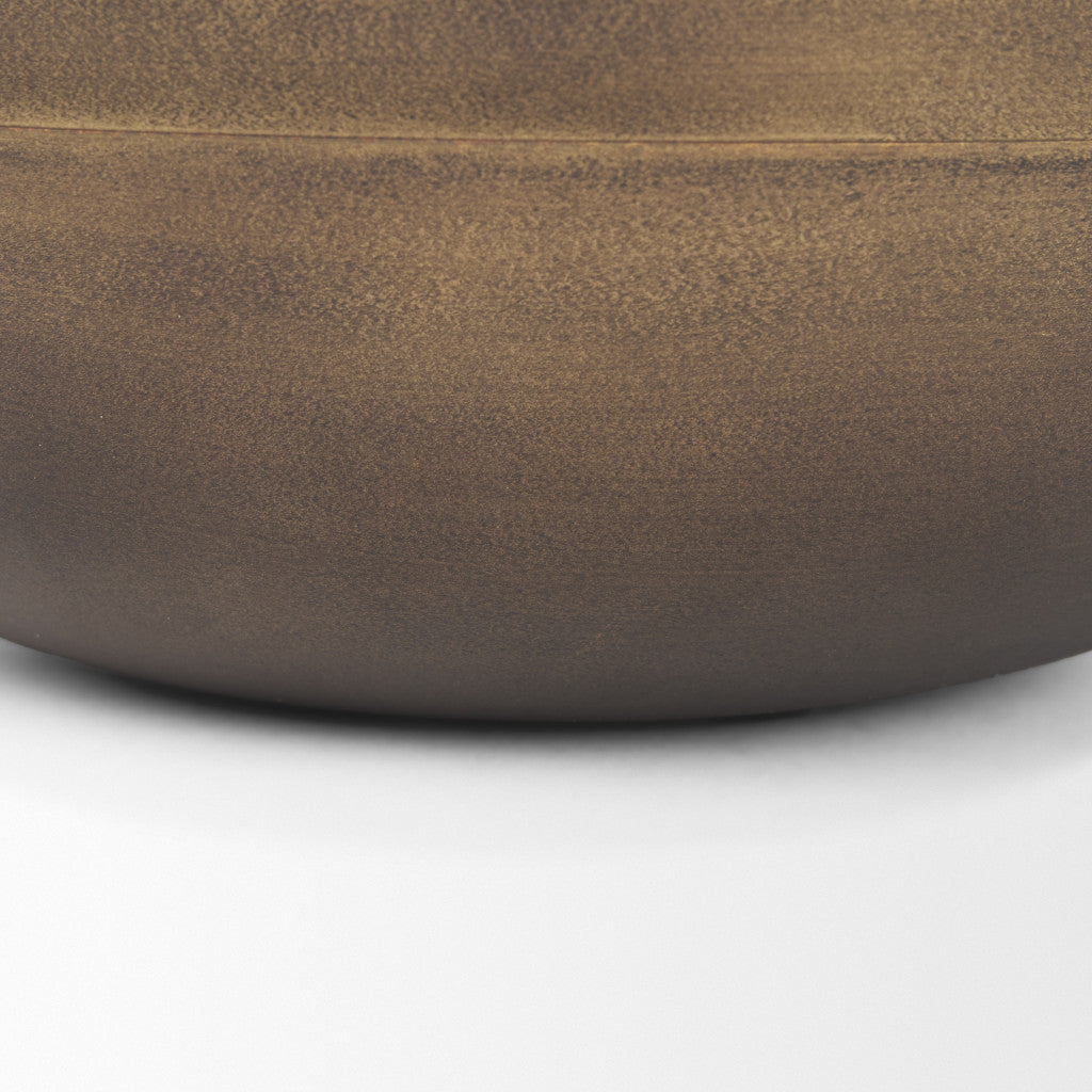 11" Brass Metal Round Centerpiece Bowl