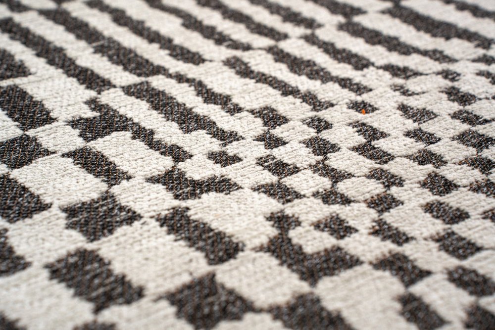 9' X 13' Gray And Beige Geometric Washable Area Rug With UV Protection