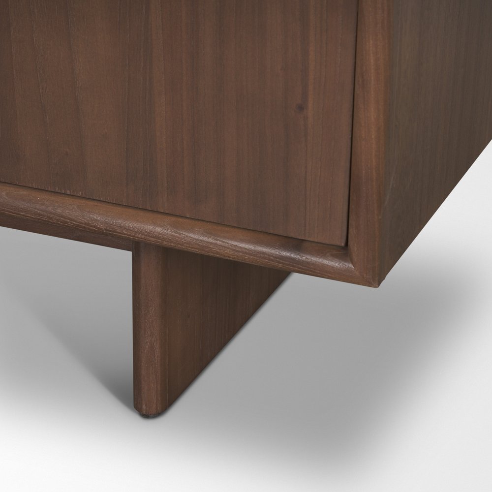 71" Brown Sideboard Soft Close with Four Doors