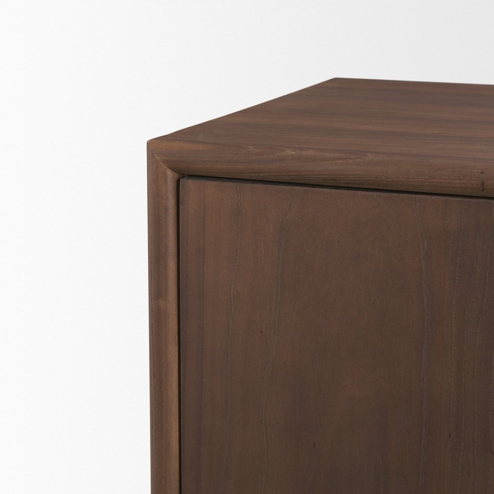 71" Brown Sideboard Soft Close with Four Doors