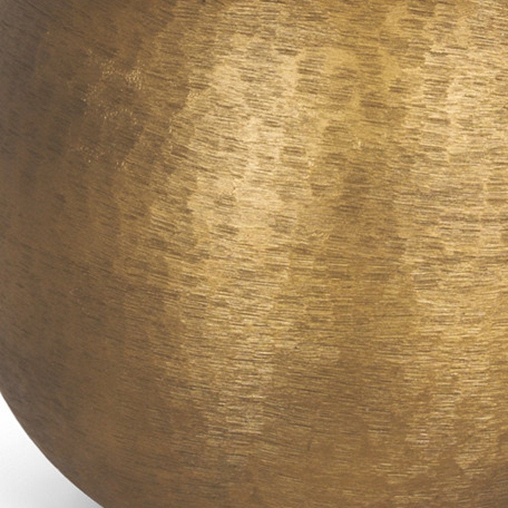 24" Gold Round Bedside Lamp With Empire Shade