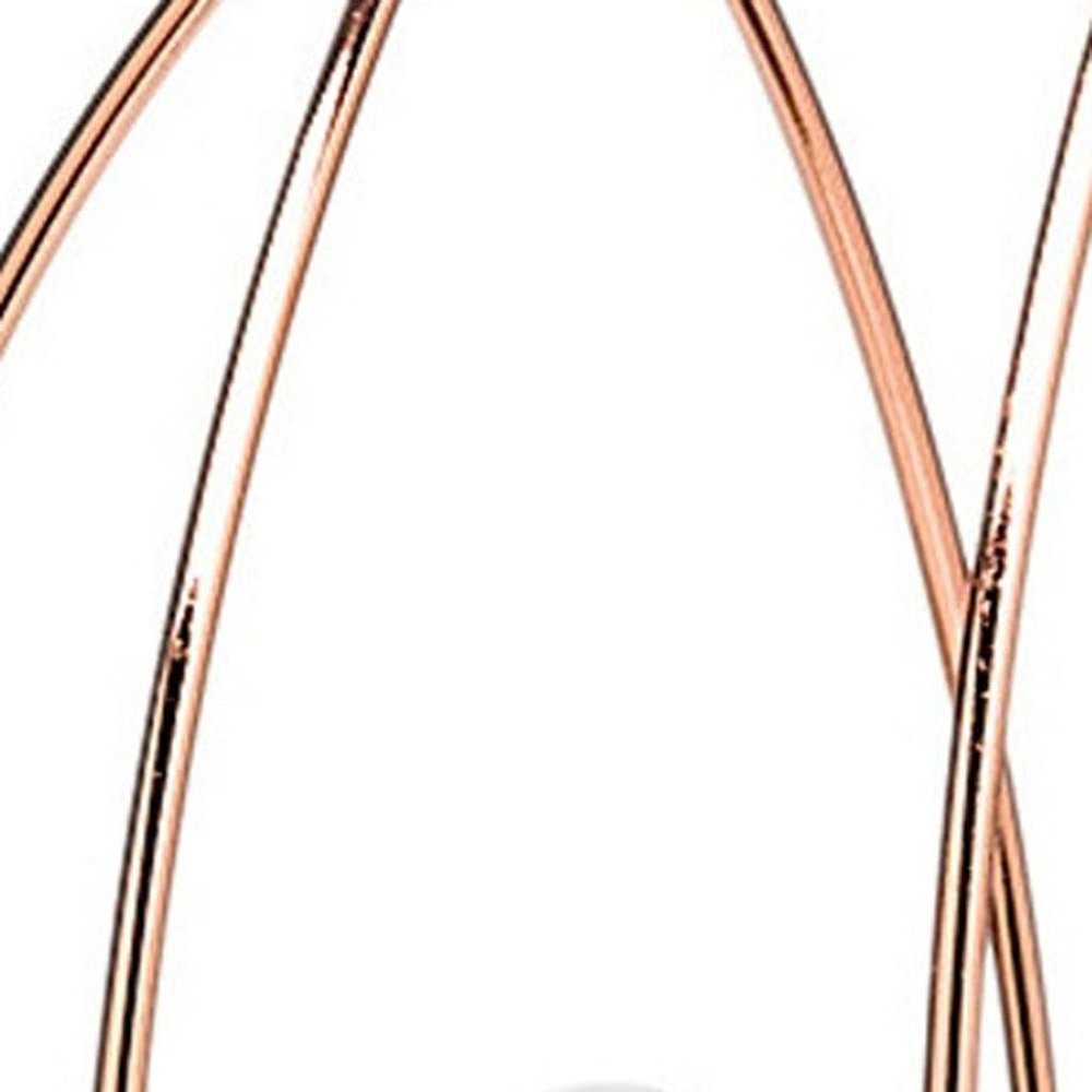19" Rose Gold And Black Lantern Lantern With Shade