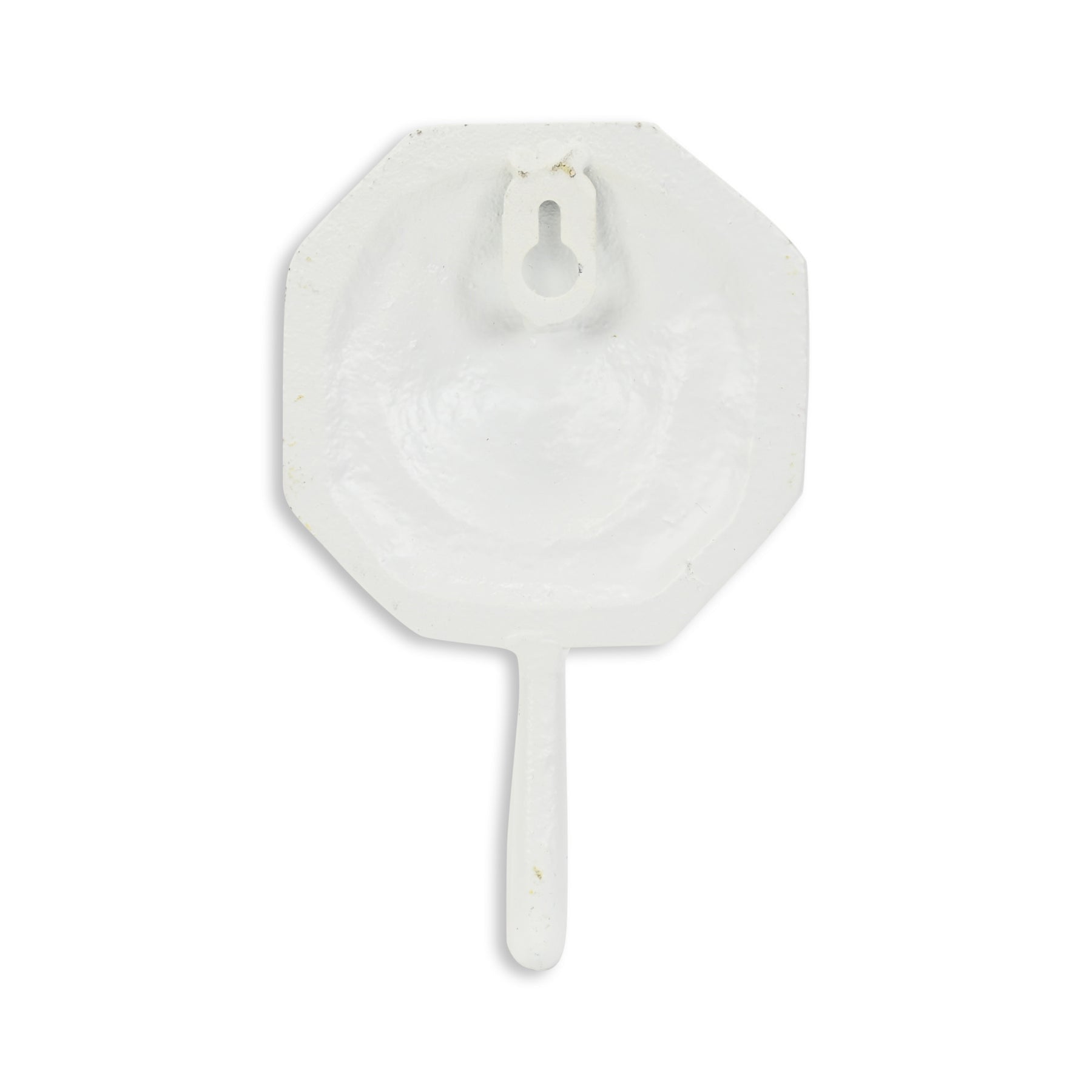 4" Cream And Pearl Cast Iron Seashell Wall Hook
