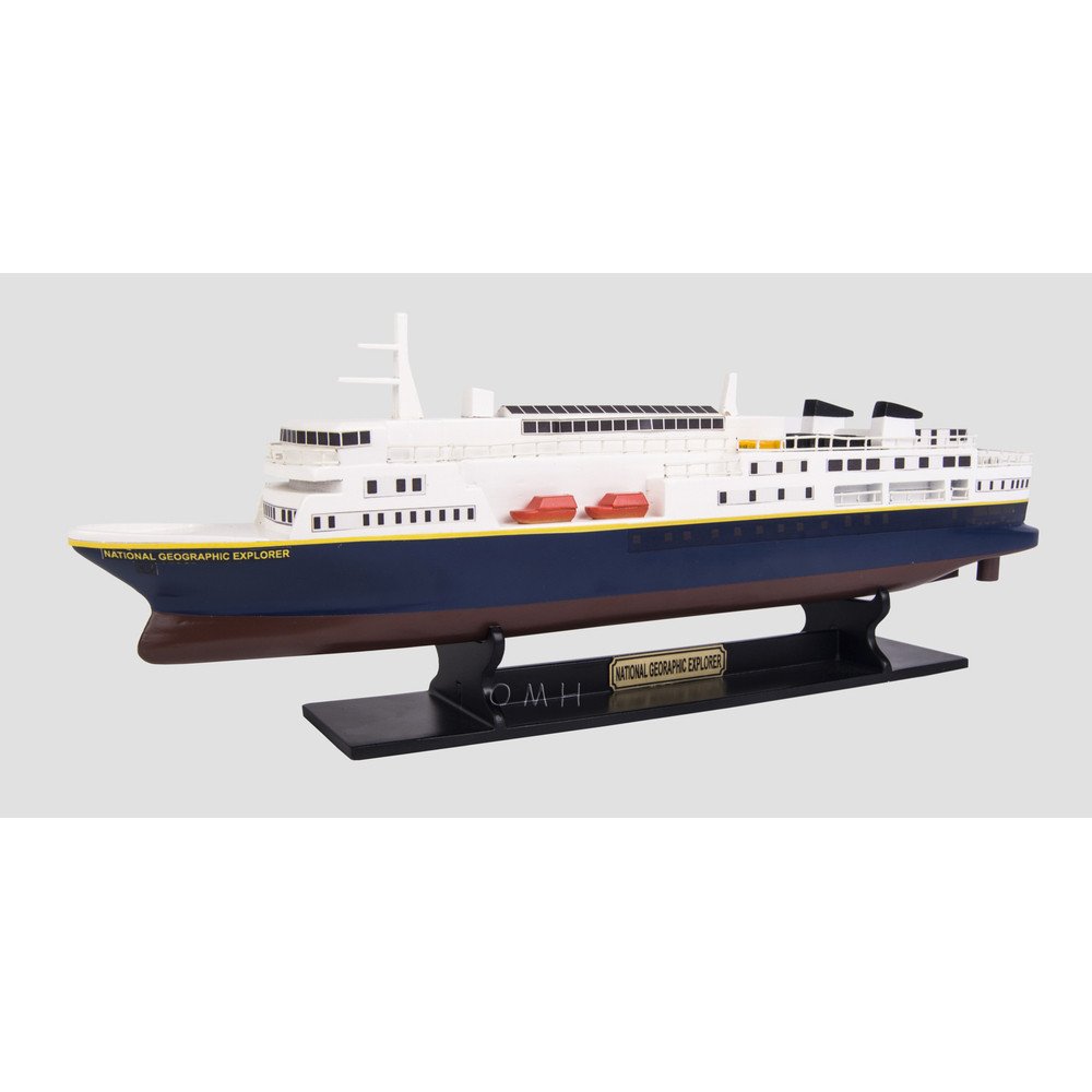 5" Unfinished Wood Hand Painted Model Boat