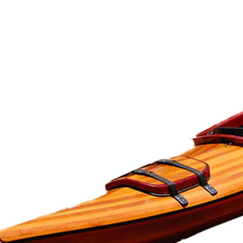 10" Unfinished Wood Hand Painted Model Boat