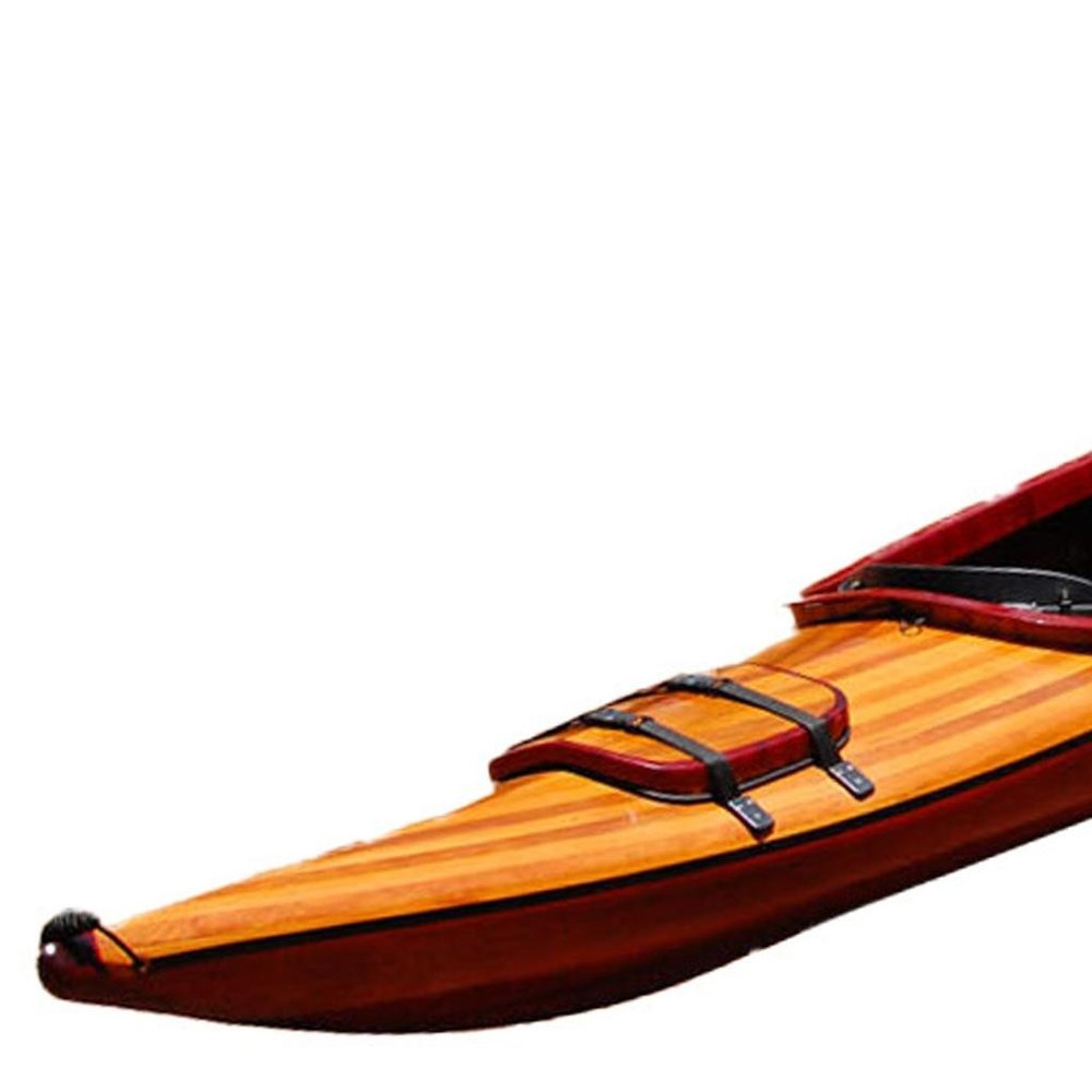 10" Unfinished Wood Hand Painted Model Boat