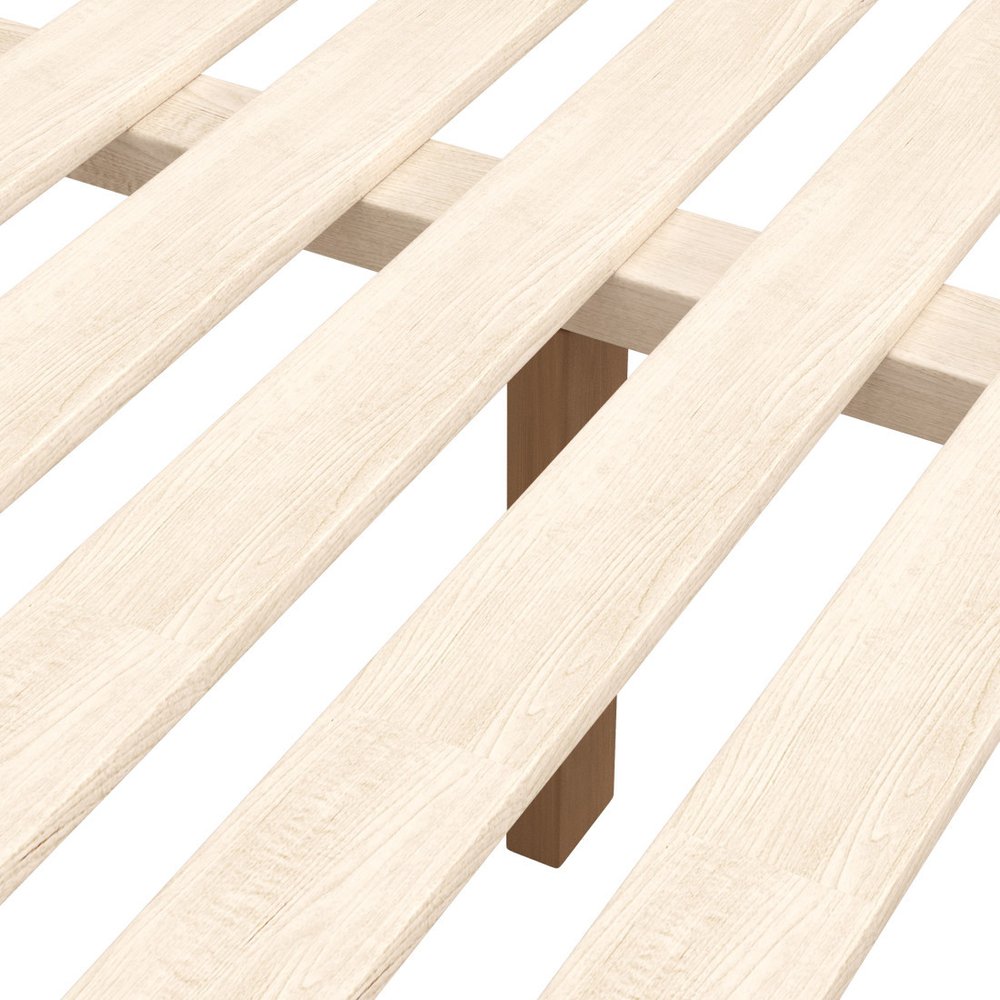 Natural Wood Queen Bed Frame