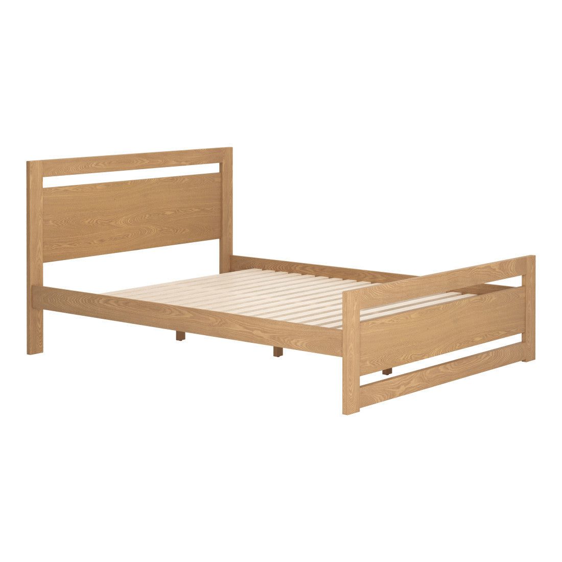 Natural Wood Queen Bed Frame