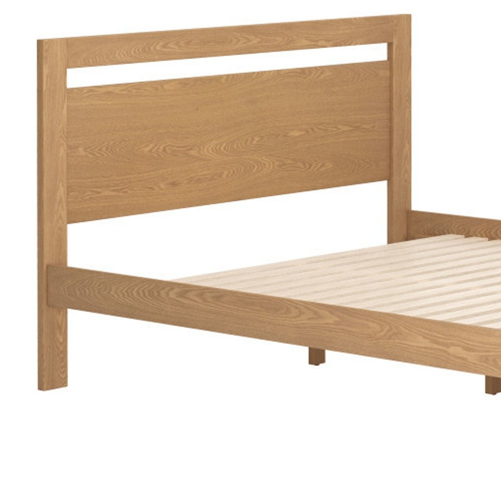 Natural Wood Queen Bed Frame