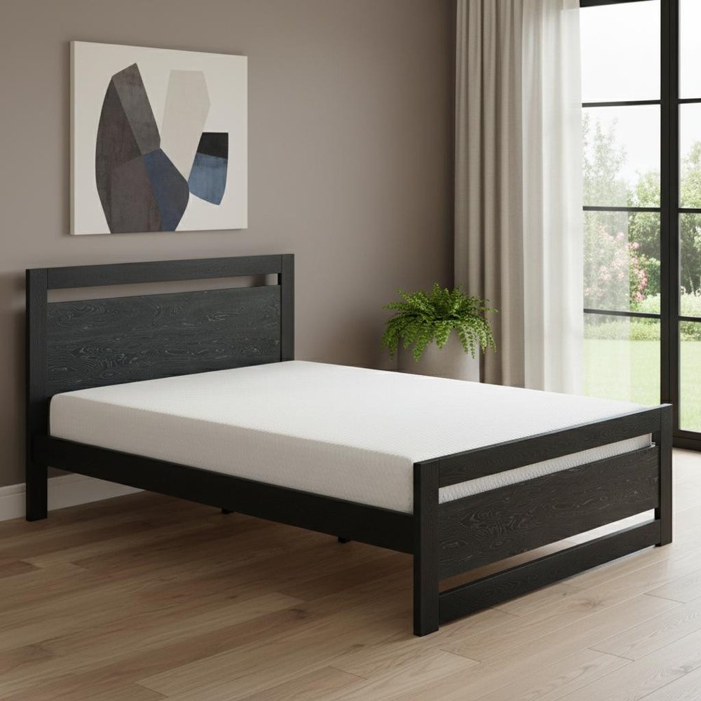 Natural Wood Queen Bed Frame