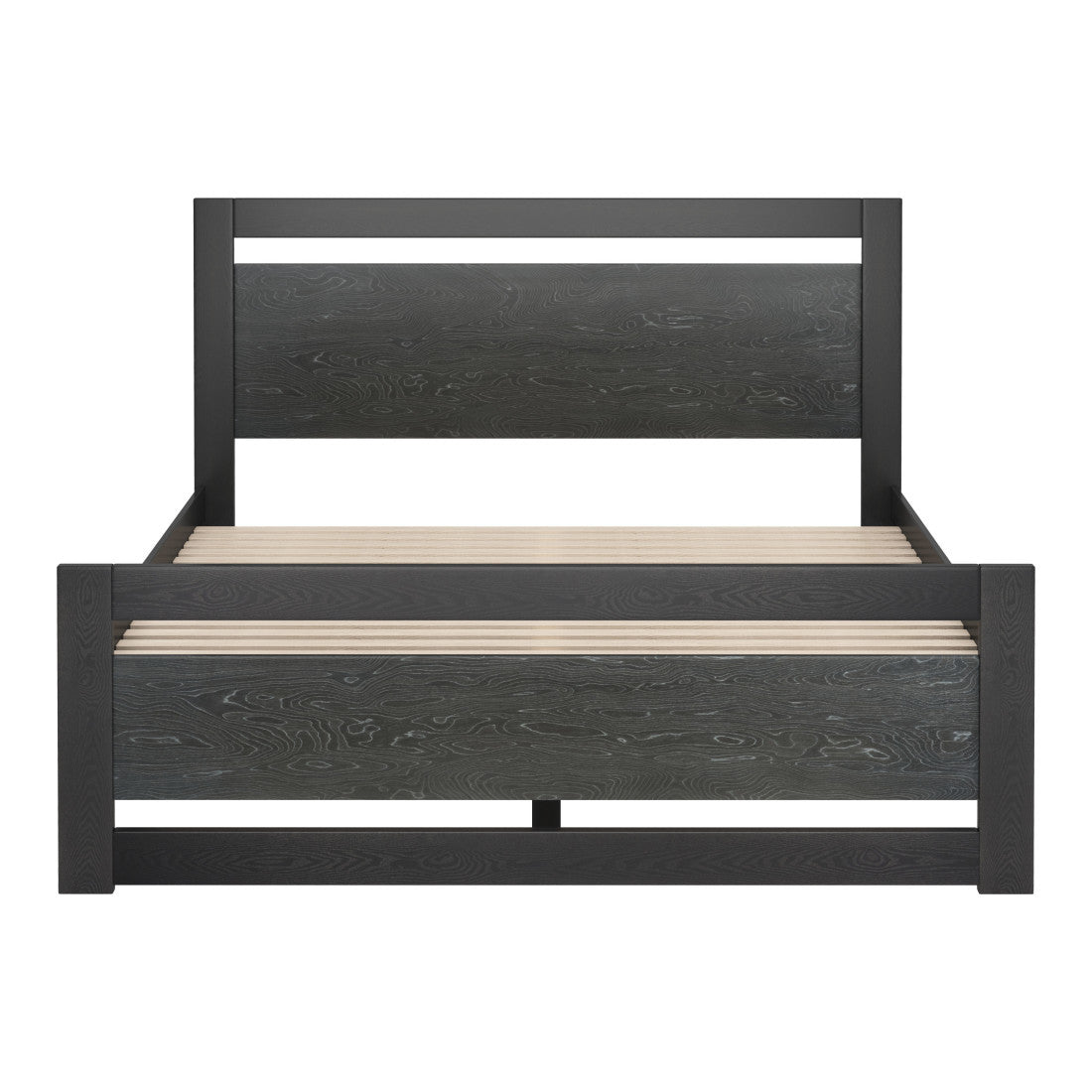 Black Wood Queen Bed Frame
