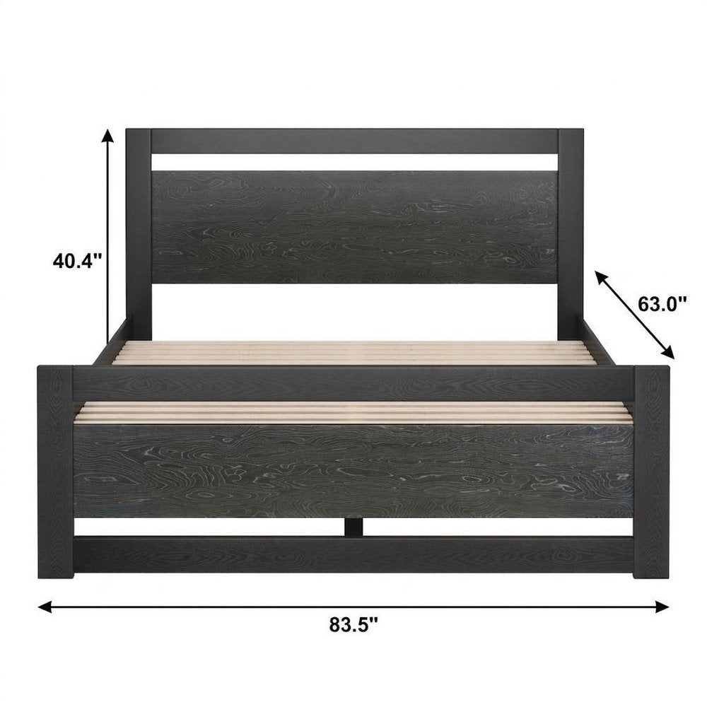 Natural Wood Queen Bed Frame