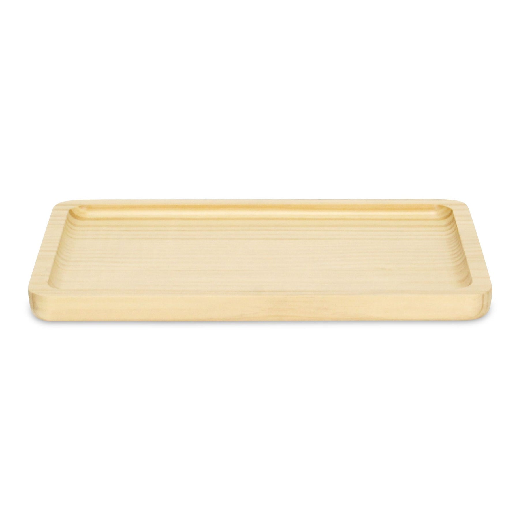 12" Natural Solid Wood Handmade Vanity Tray