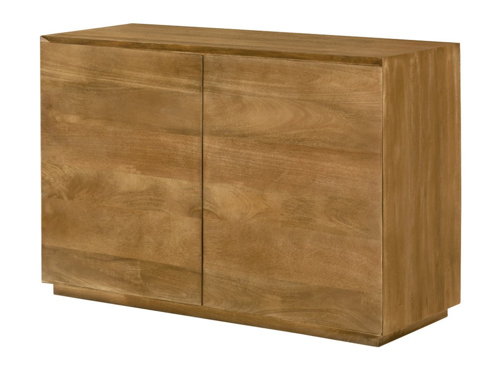 48" Tan Distressed Solid Wood Sideboard Soft Close with Two Doors