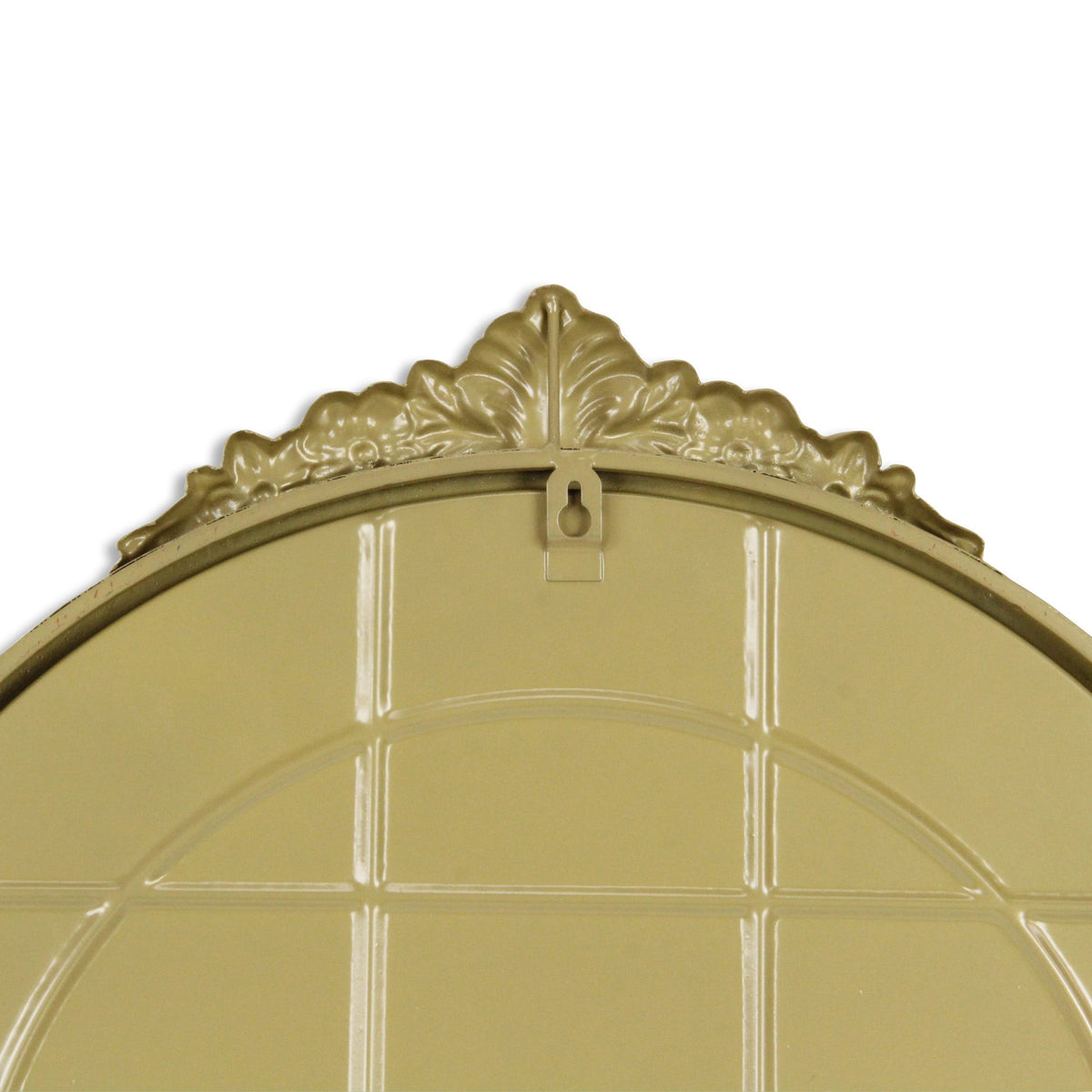 34" Gold Metal Arch Accent Mirror