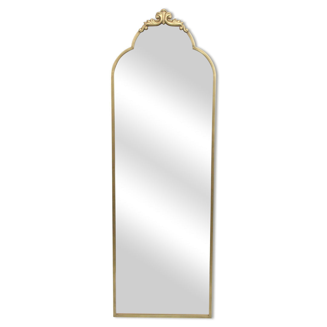 65" Gold Metal Arch Full Length Hanging Mirror
