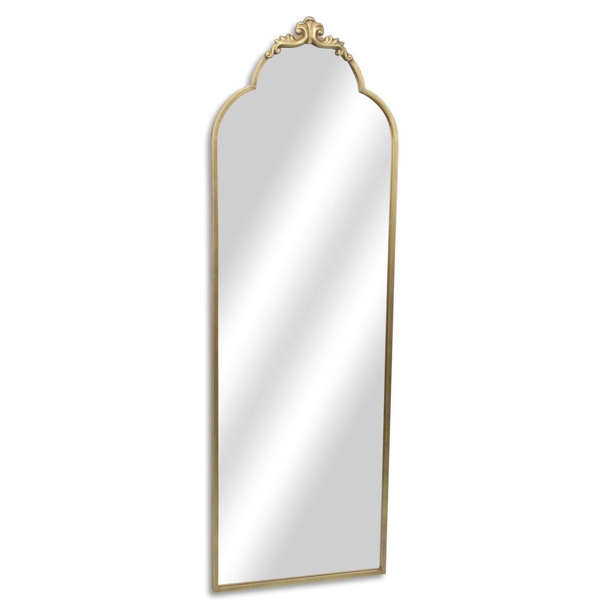 65" Gold Metal Arch Full Length Hanging Mirror