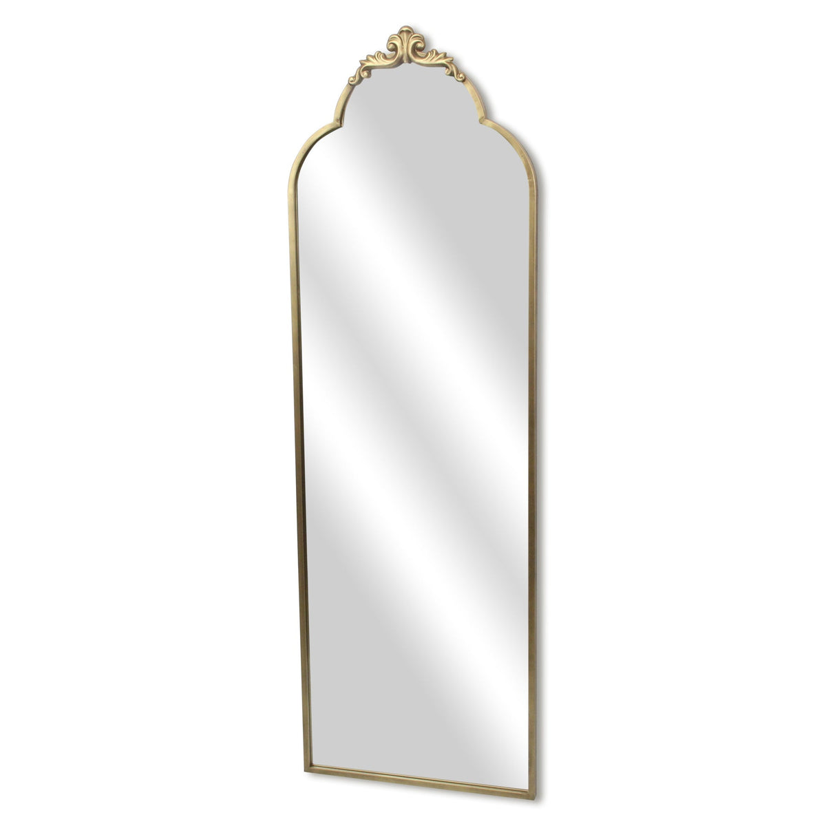 65" Gold Metal Arch Full Length Hanging Mirror