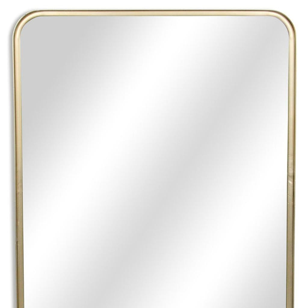 30" Gold Metal Accent Mirror
