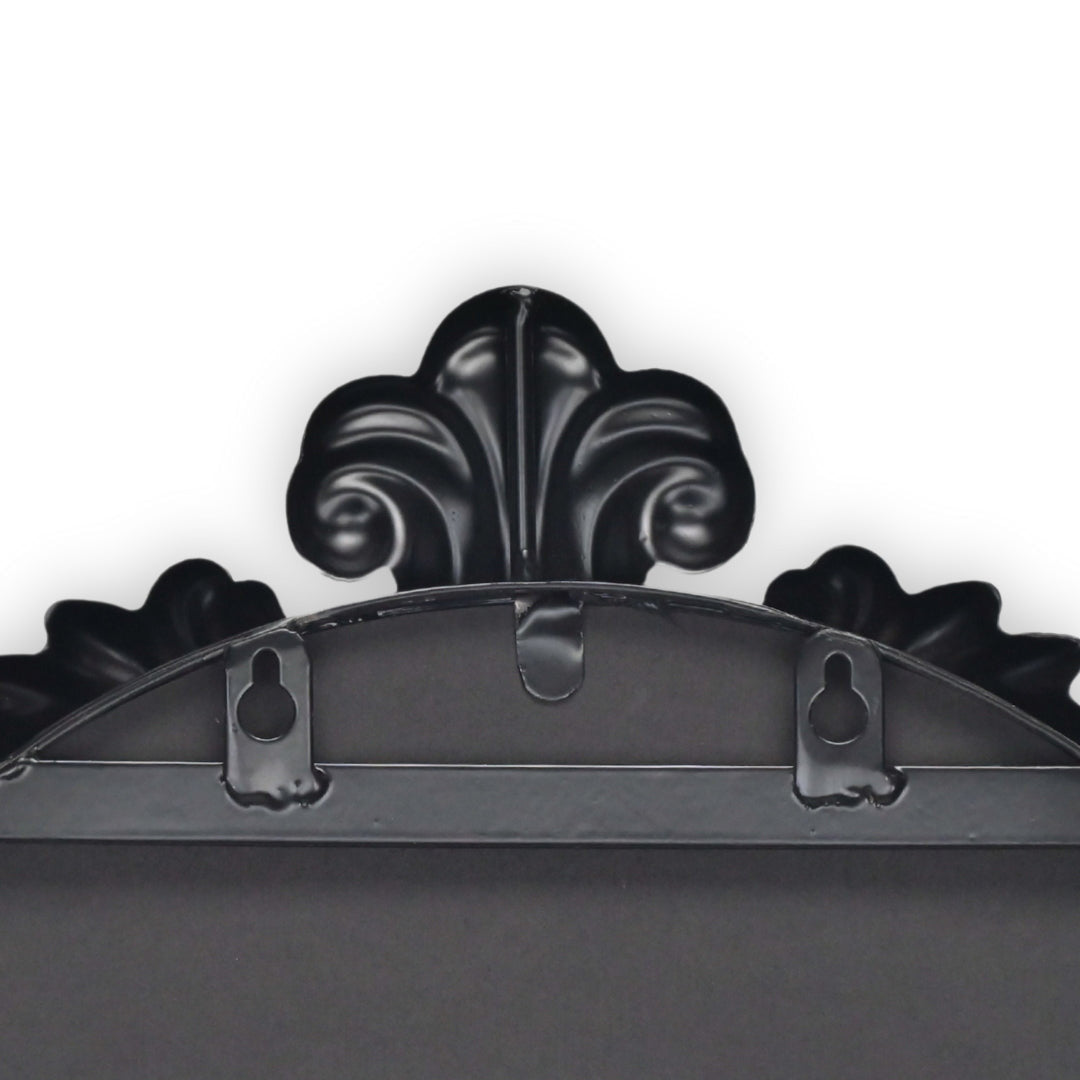 65" Black Metal Arch Full Length Hanging Mirror