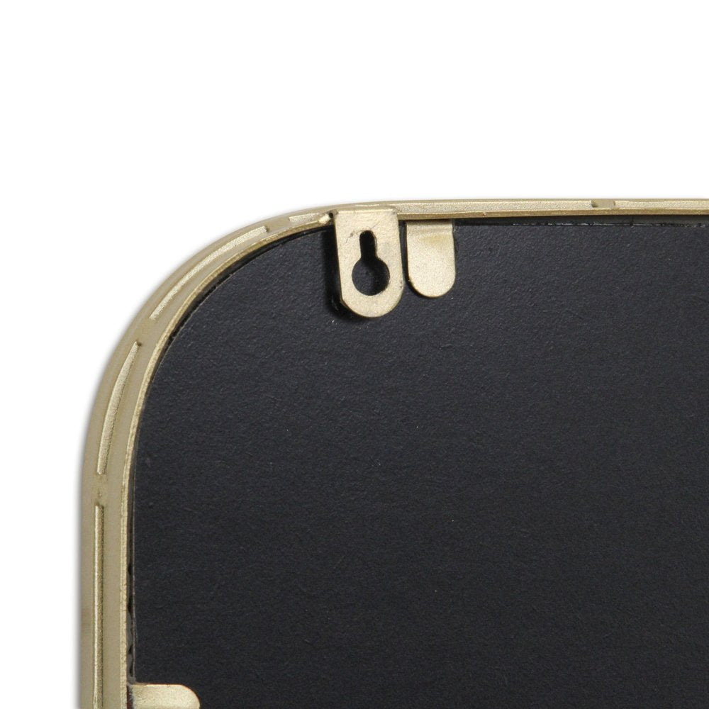 32" Gold Metal Beaded Accent Mirror