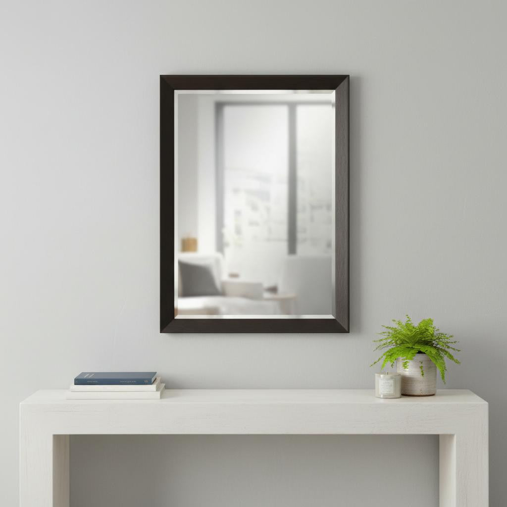 41" Dark Brown Accent Mirror