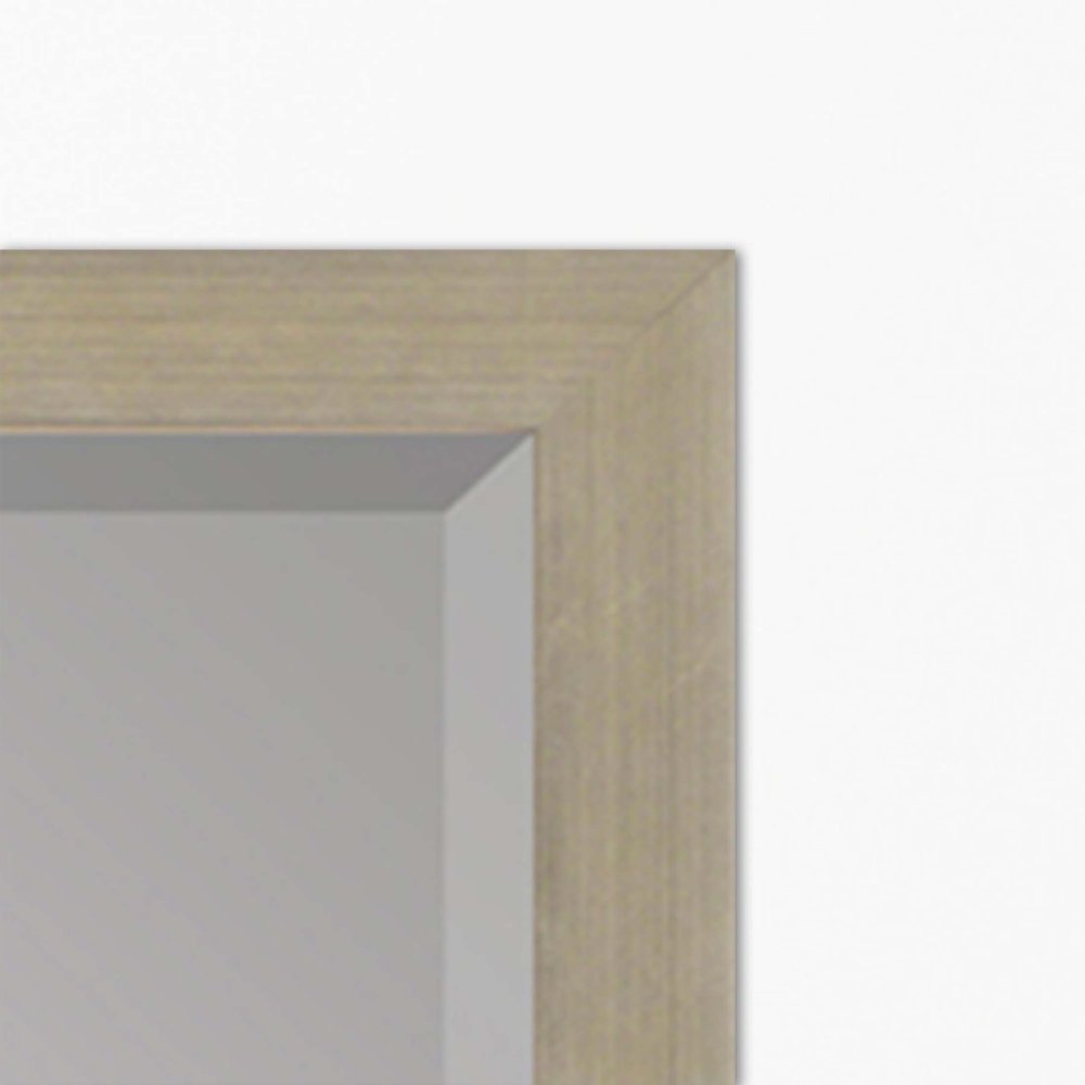 31" Silver Wood Accent Mirror