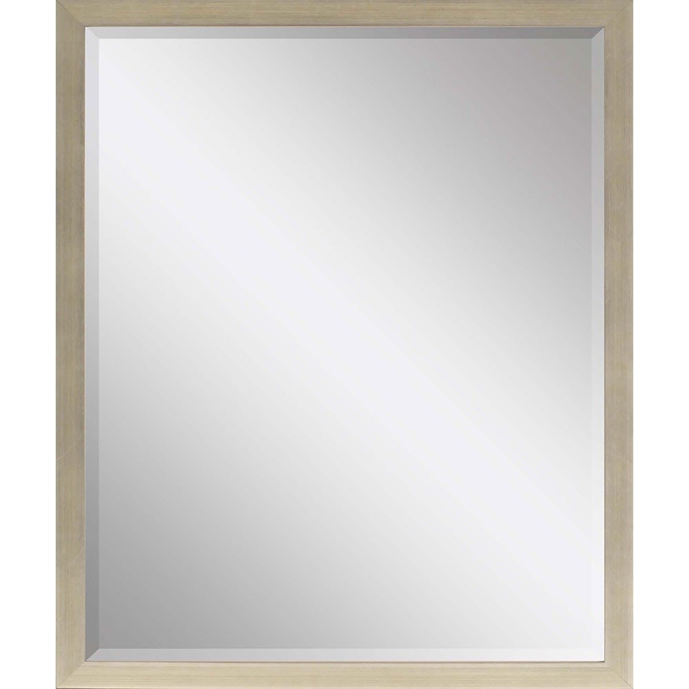 31" Silver Wood Accent Mirror