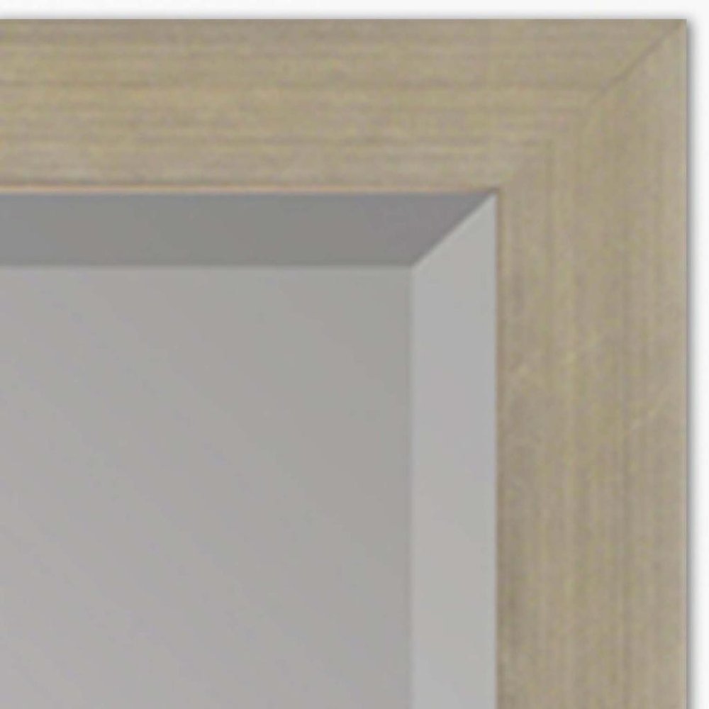 31" Silver Wood Accent Mirror
