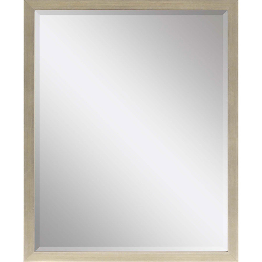 43" Silver Wood Accent Mirror