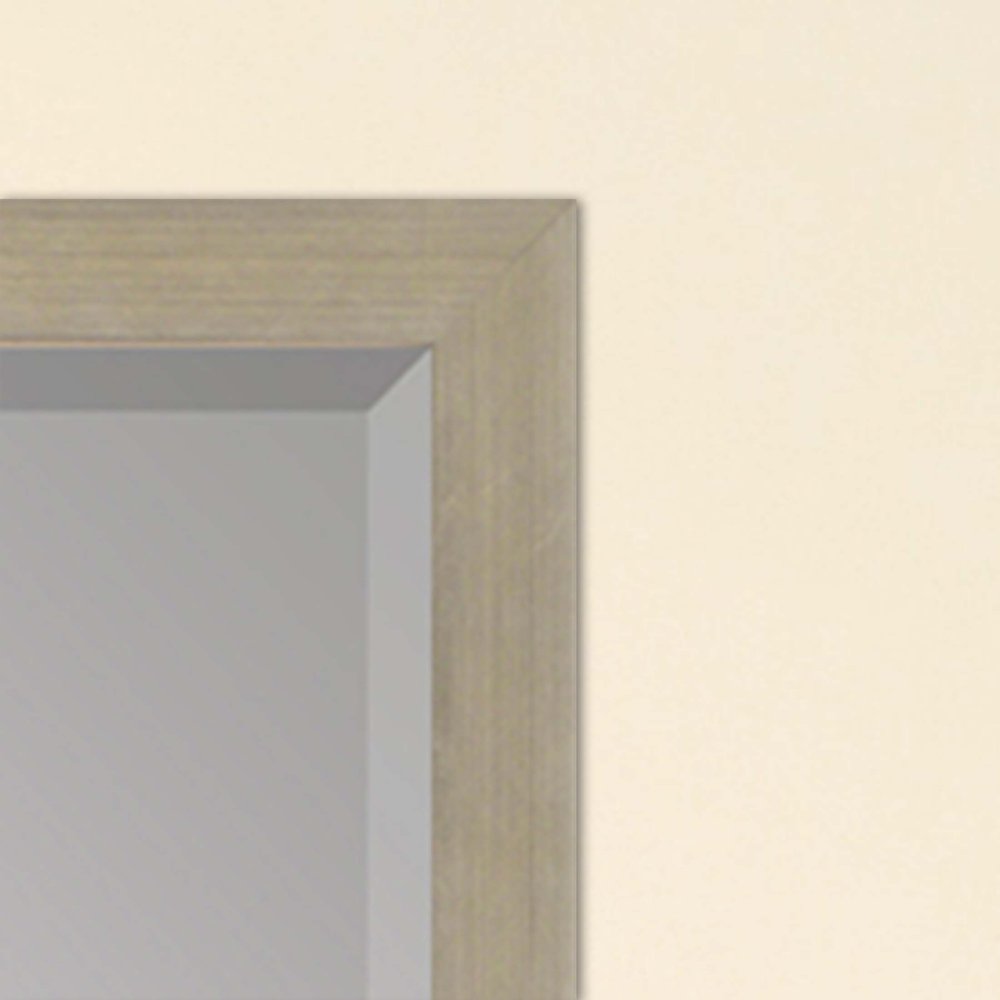 51" Silver Wood Accent Mirror