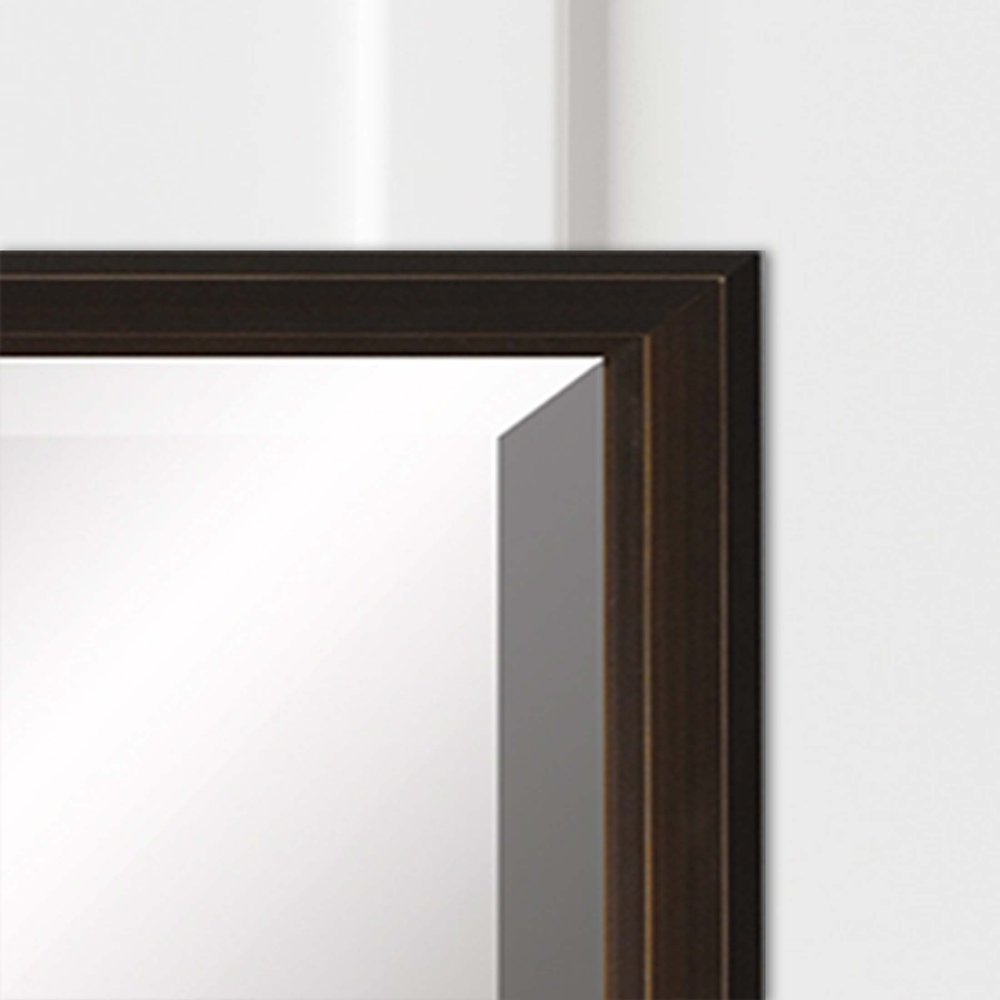 31" Bronze Wood Accent Mirror