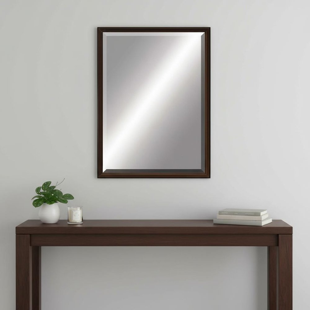 39" Bronze Wood Accent Mirror