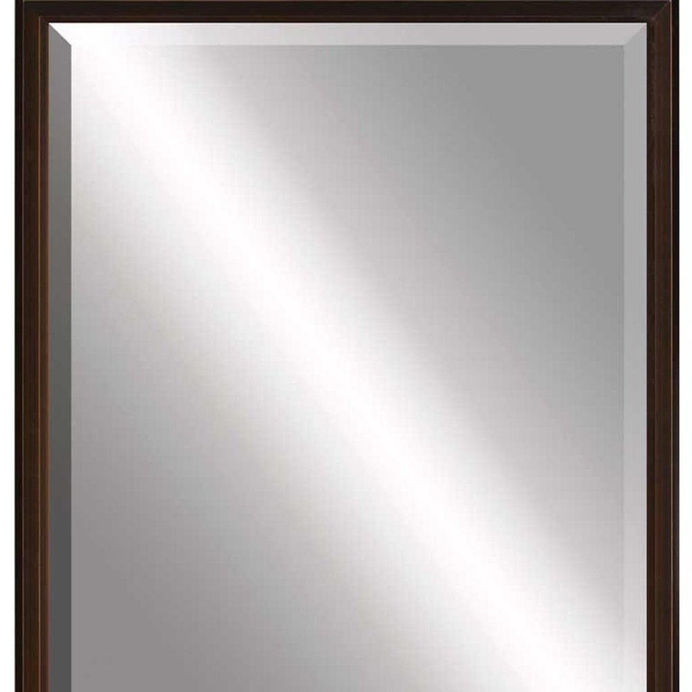 39" Bronze Wood Accent Mirror