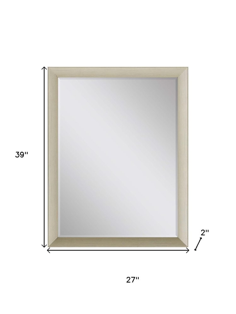 39" Silver Accent Mirror