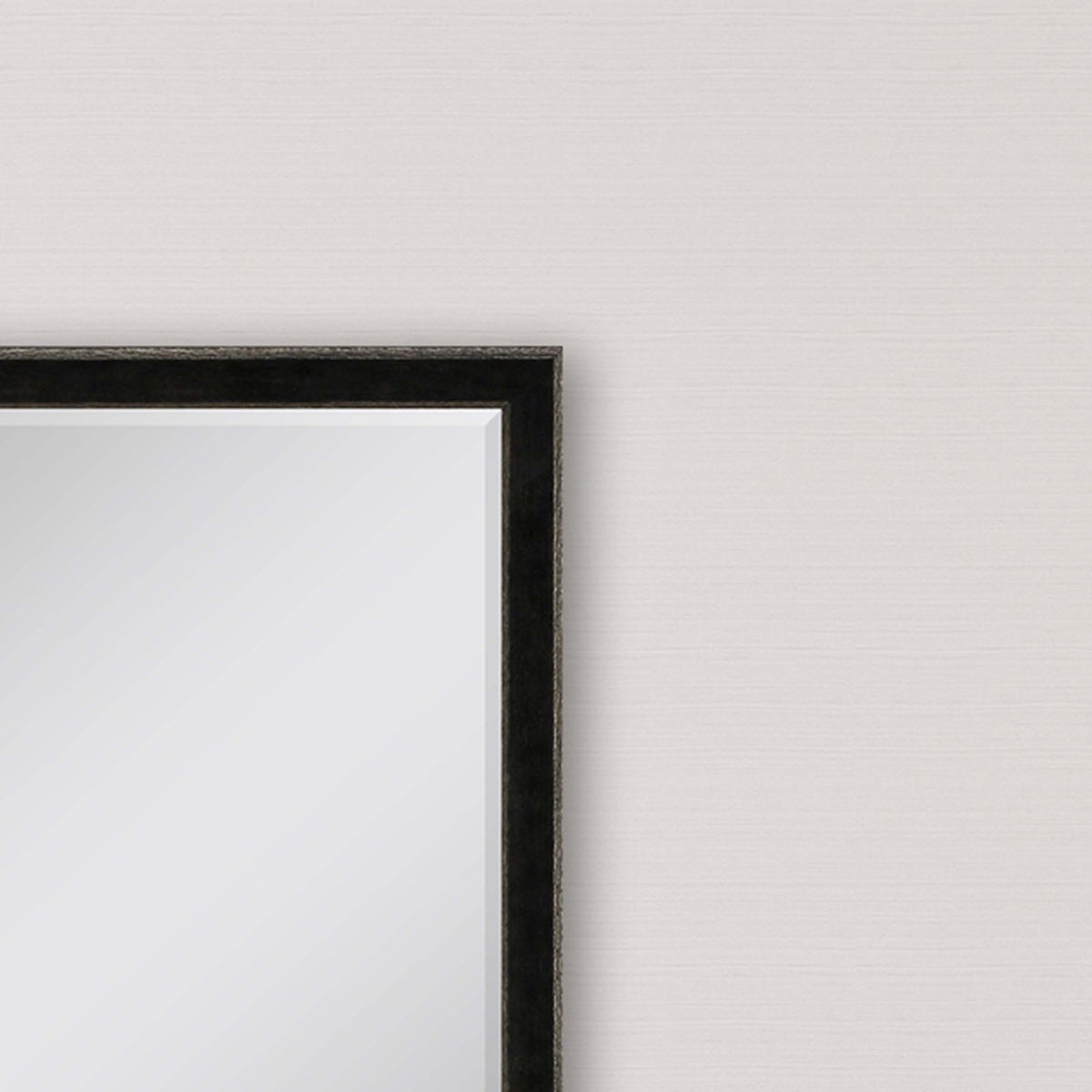 44" Dark Brown Wood Accent Mirror