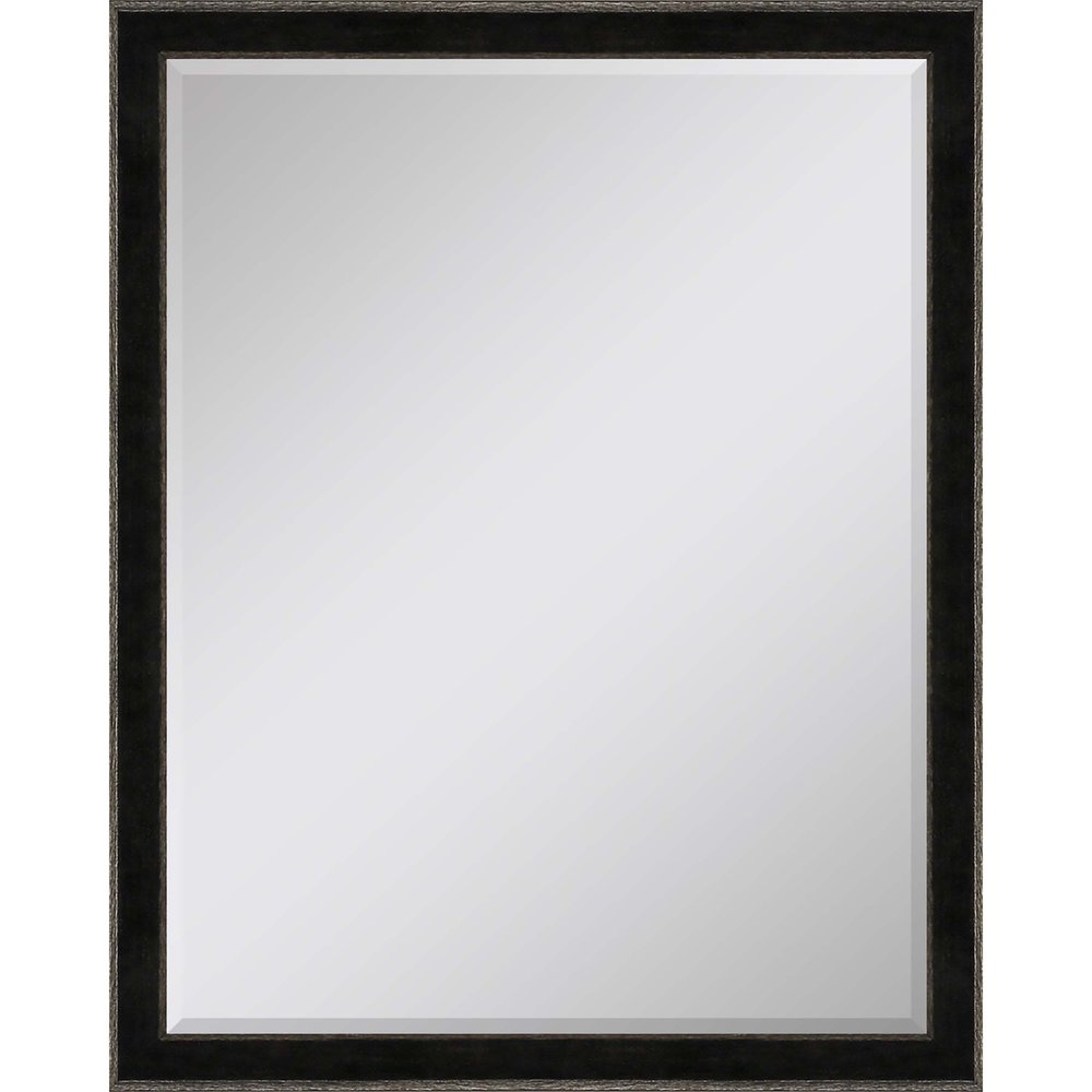52" Dark Brown Wood Accent Mirror