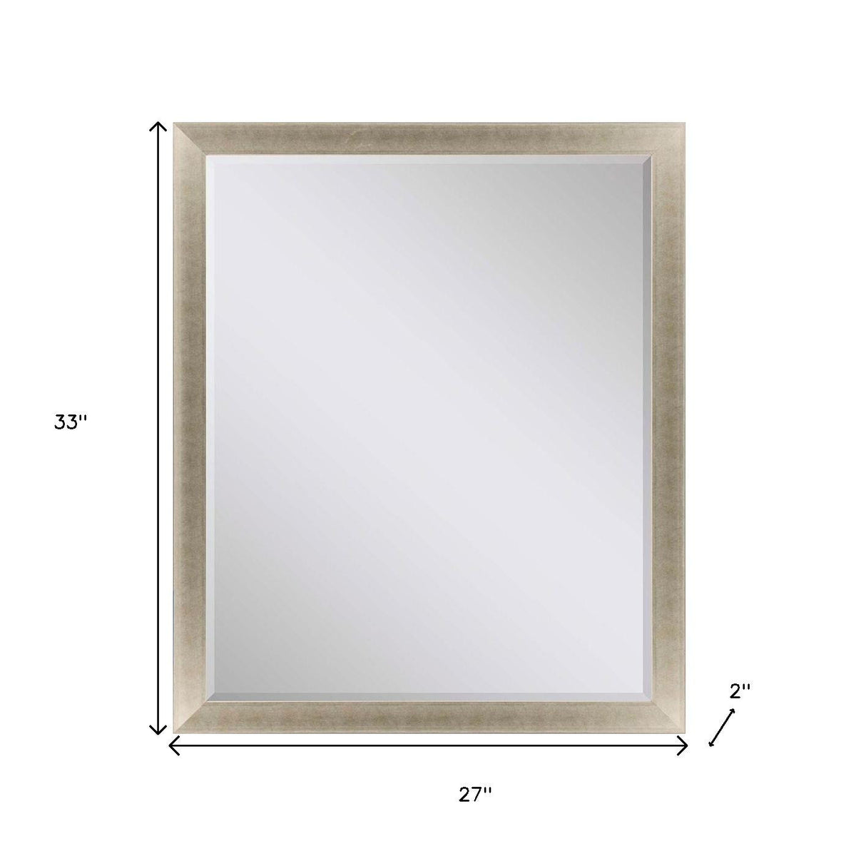33" Gold Accent Mirror