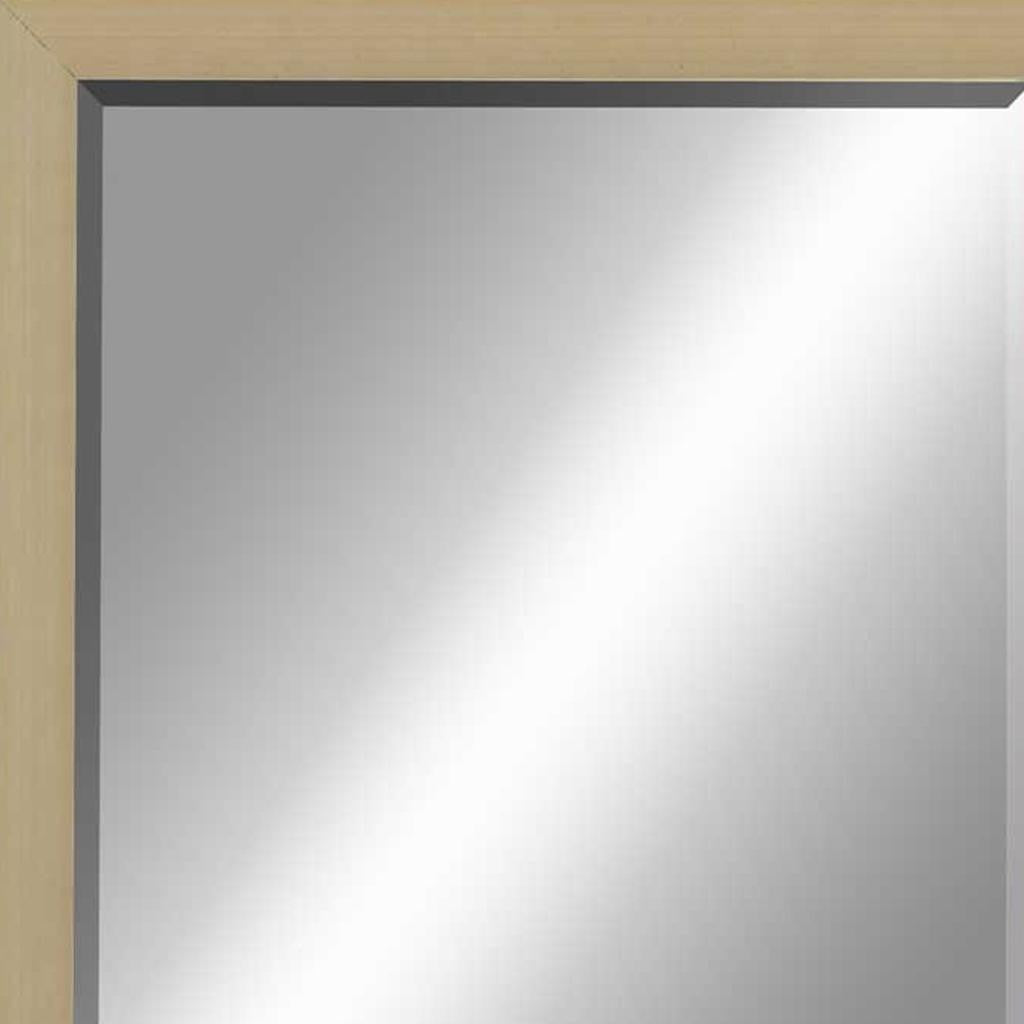 39" Silver Solid Wood Framed Accent Mirror