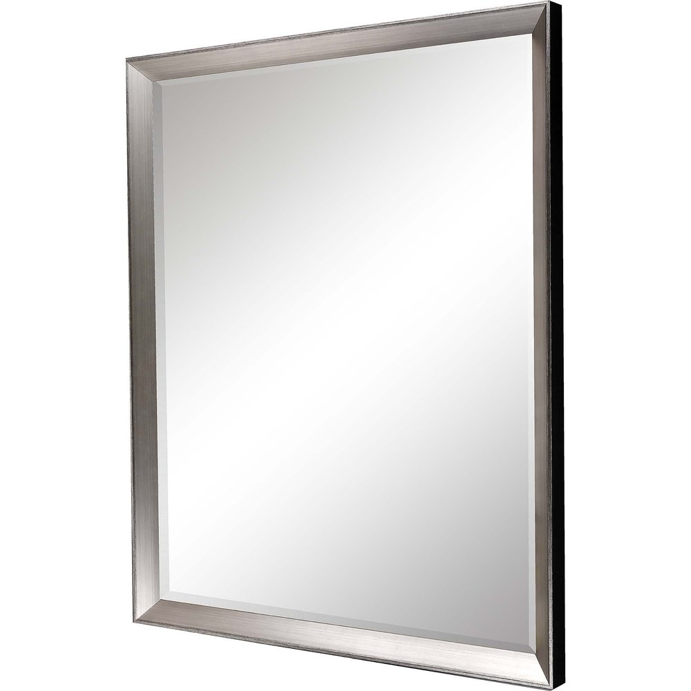 32" Silver Framed Accent Mirror