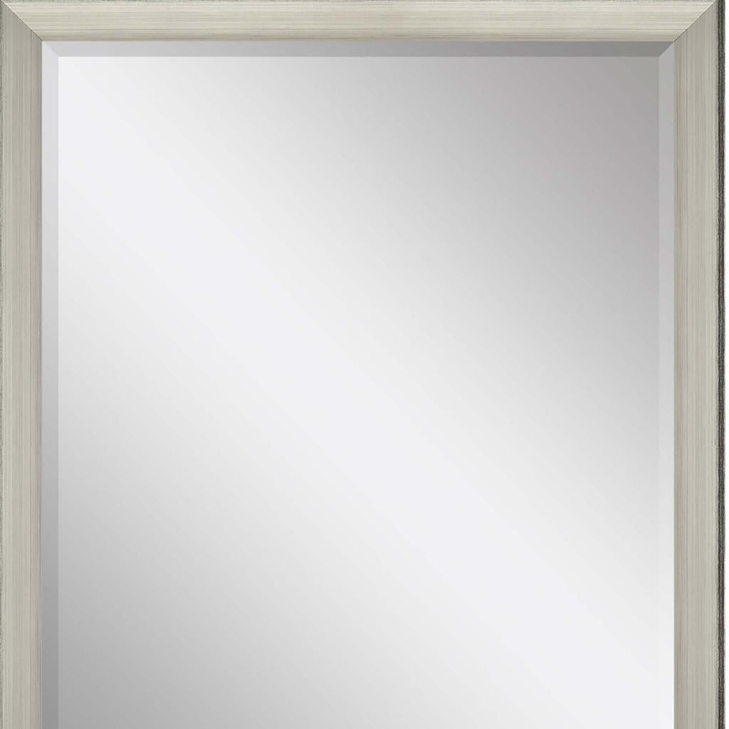 32" Silver Framed Accent Mirror