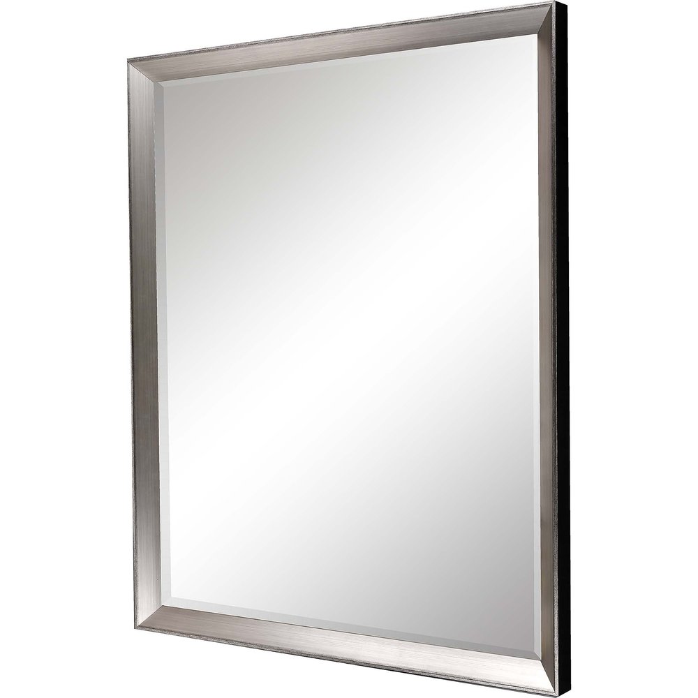 44" Silver Framed Accent Mirror
