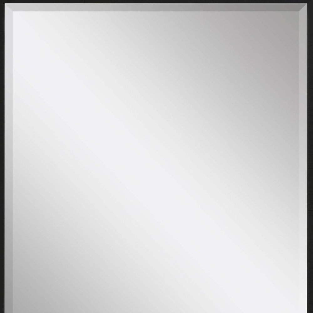 31" Black Framed Accent Mirror