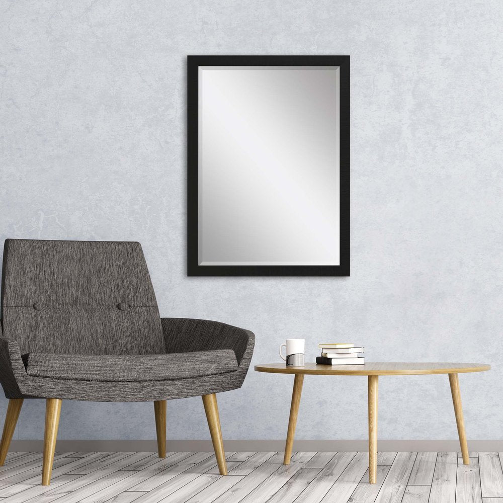 39" Black Framed Accent Mirror