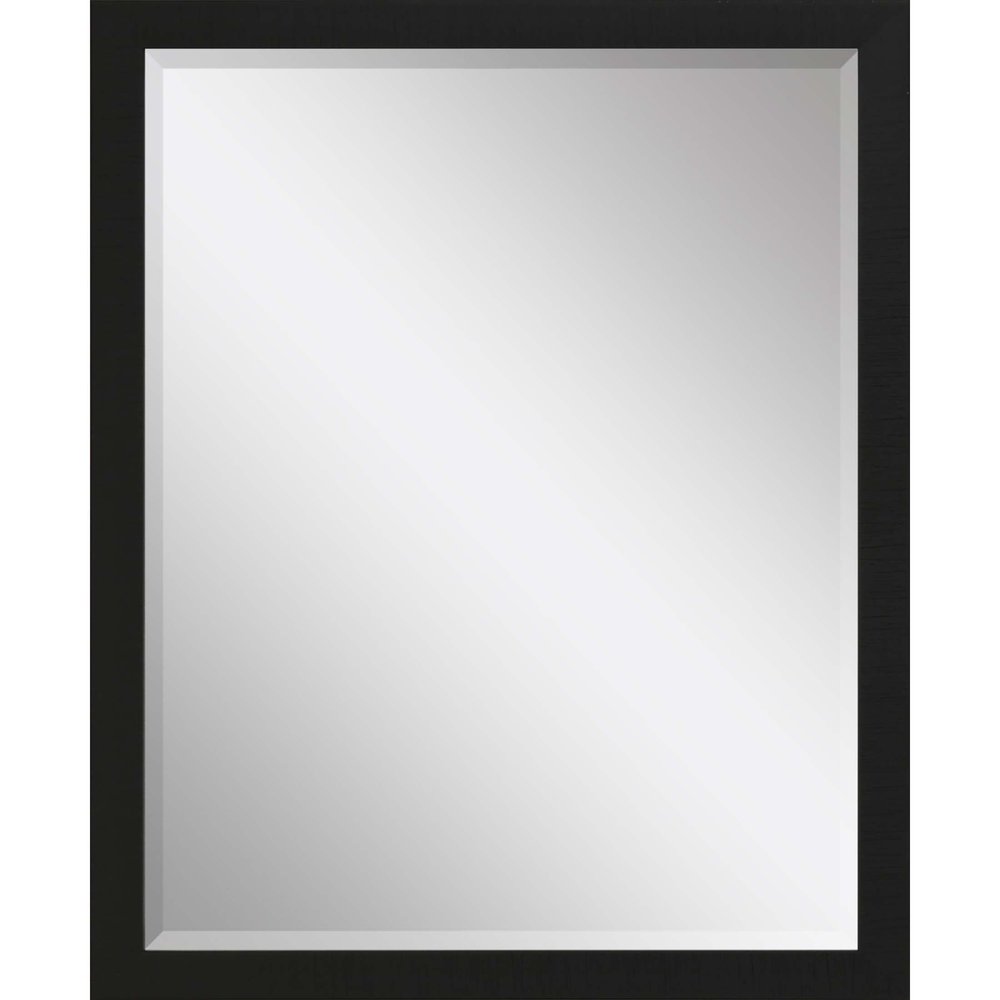 43" Black Framed Accent Mirror